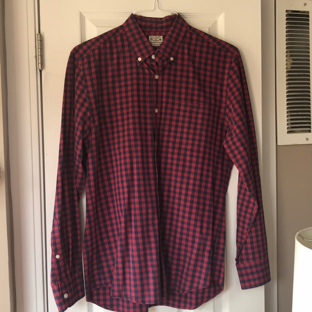 J Crew Gingham Button Down